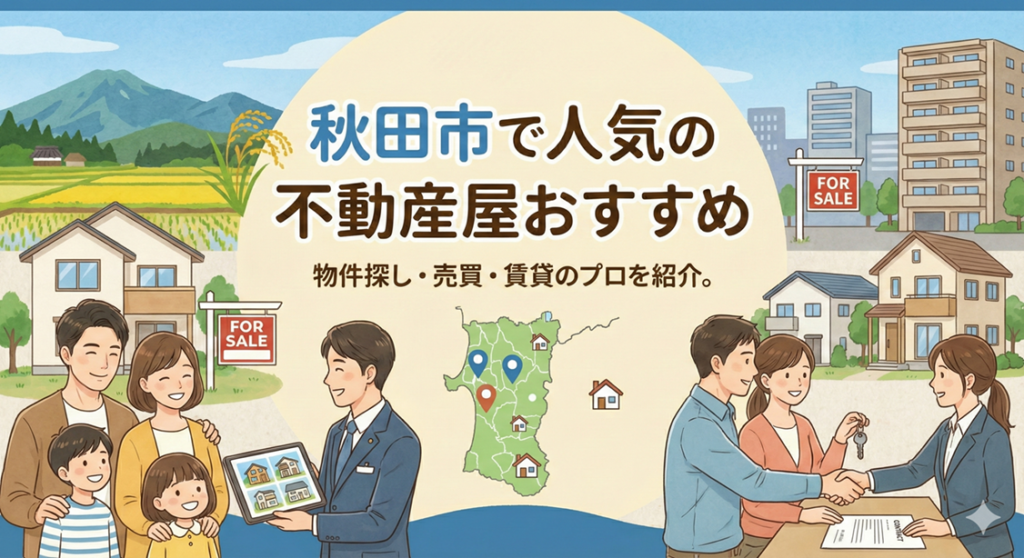 秋田市で人気の不動産屋おすすめ10選【2025年最新】売買と賃貸でジャンル別に紹介