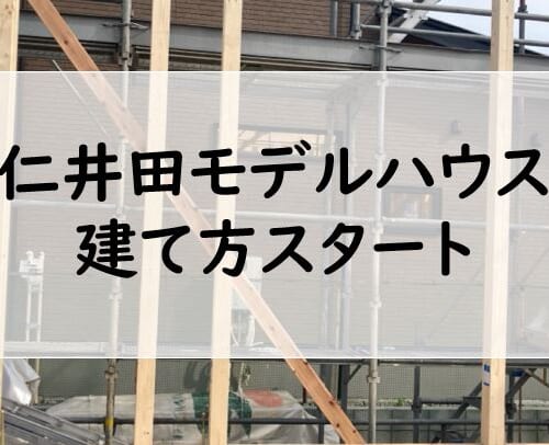 【仁井田モデルハウス】大工工事スタート！