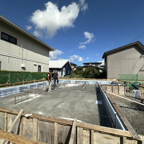 【八橋本町五丁目A区画】基礎工事が完了しました！
